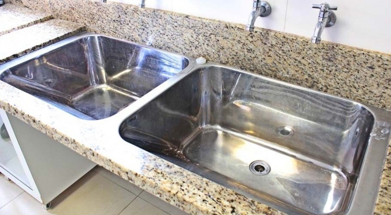 Onde Compro Pia de Cozinha em Mármore Jardim Platina - Pia de Cozinha Mármore Preto