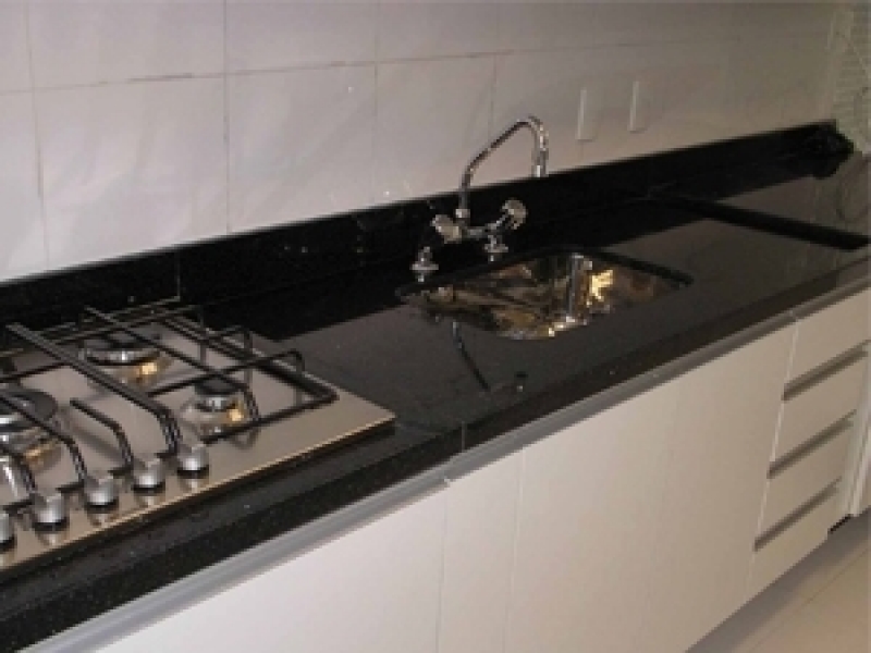 Pias de Cozinha em Mármore Residencial Dez - Pia Cozinha Mármore