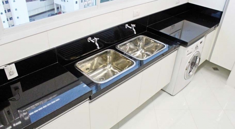 Preço de Bancada de Mármore Preto para Cozinha Castelo Branco - Bancada de Mármore Branco