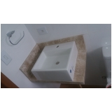 balcão de mármore para banheiro Jaguaribe