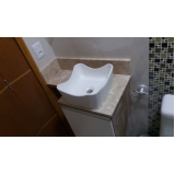 bancada de mármore para banheiro Vila Chica Luíza