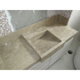 comprar pia de banheiro de mármore Vila Romana