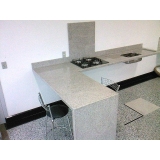 pia de cozinha granito branco Residencial Dez