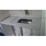 preço de bancada cozinha mármore branco Vila Cretti