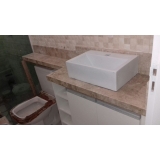 valor de balcão mármore banheiro Lapa