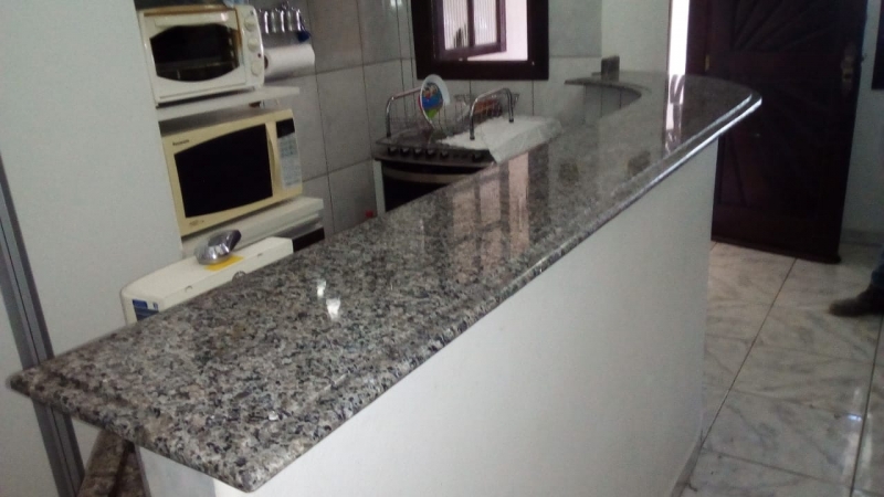 Valor de Bancada Mármore Cozinha Americana Residencial Sete - Bancada Mármore